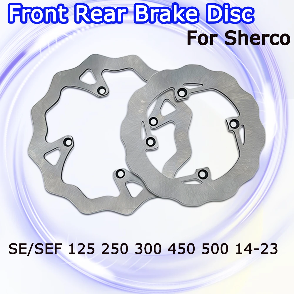 OTOM Motorcycle Brake Disc 2014-2023 For SHERCO Front Rear Rotors SE SEF 125 250 300 450 500 Dirt Pit Bike Accessories Steel