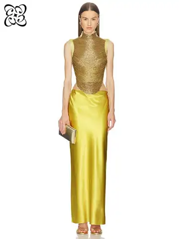 yellow dress bandage dress for wedding