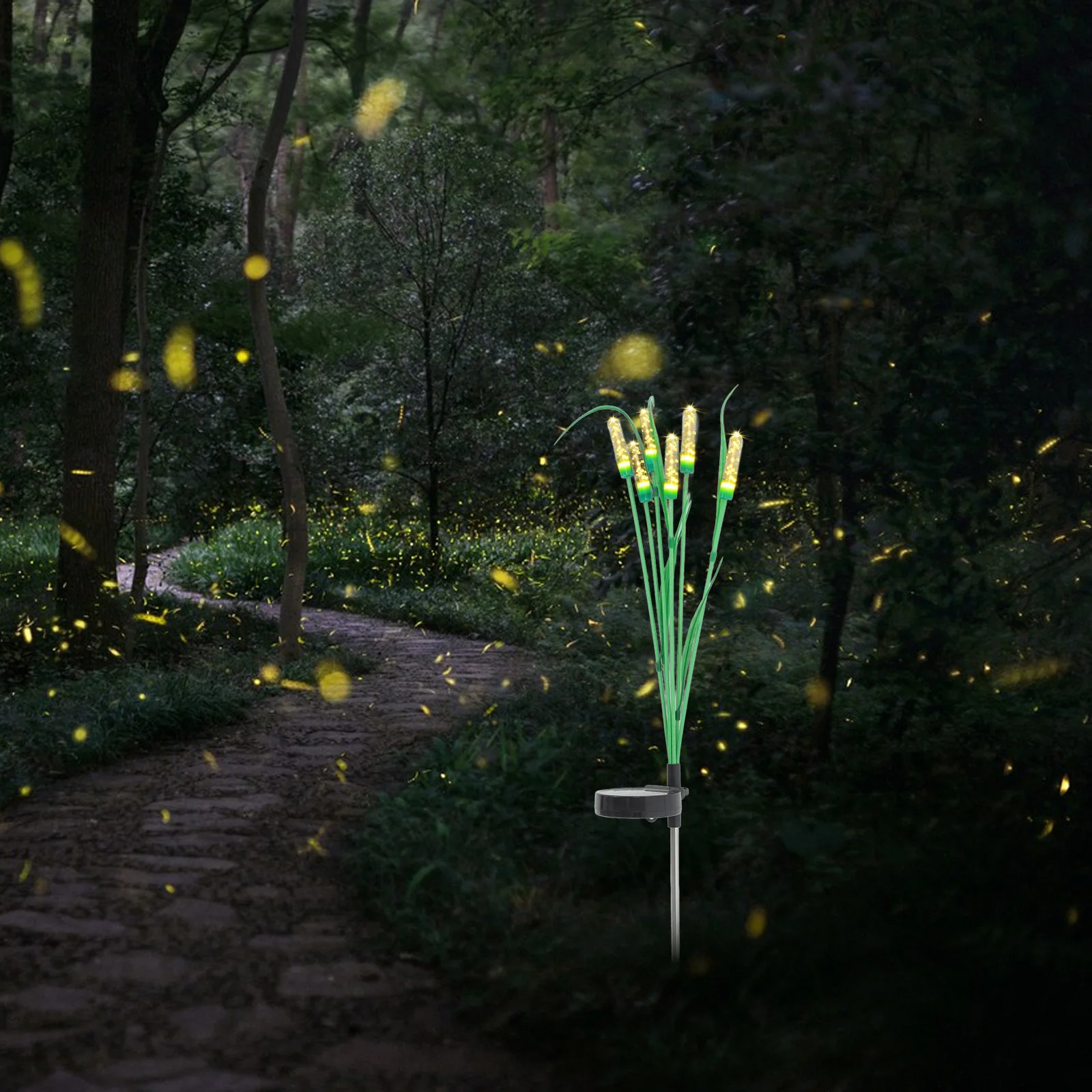 

Garden Plants Lamp Yard Landscape Decorative Outdoor Garden Decor Solar Powered Lawn Light Wind Dancing Solar Outdoor Light