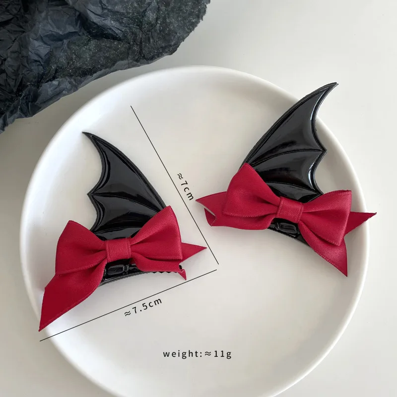 A Pair of Hairs Clips, Halloween Party Funny Ghost Hair Clip Accessories, Pumpkin Bat Skeleton Witch Hairpin Styling Tools