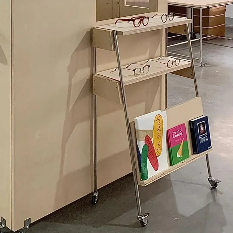 Glasses display stand, magazine rack, display case, decorative stand