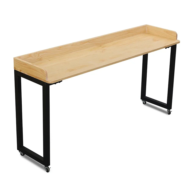 

Bed, double computer desk, home confinement care table, bedside desk, cross-bed table, solid wood desk