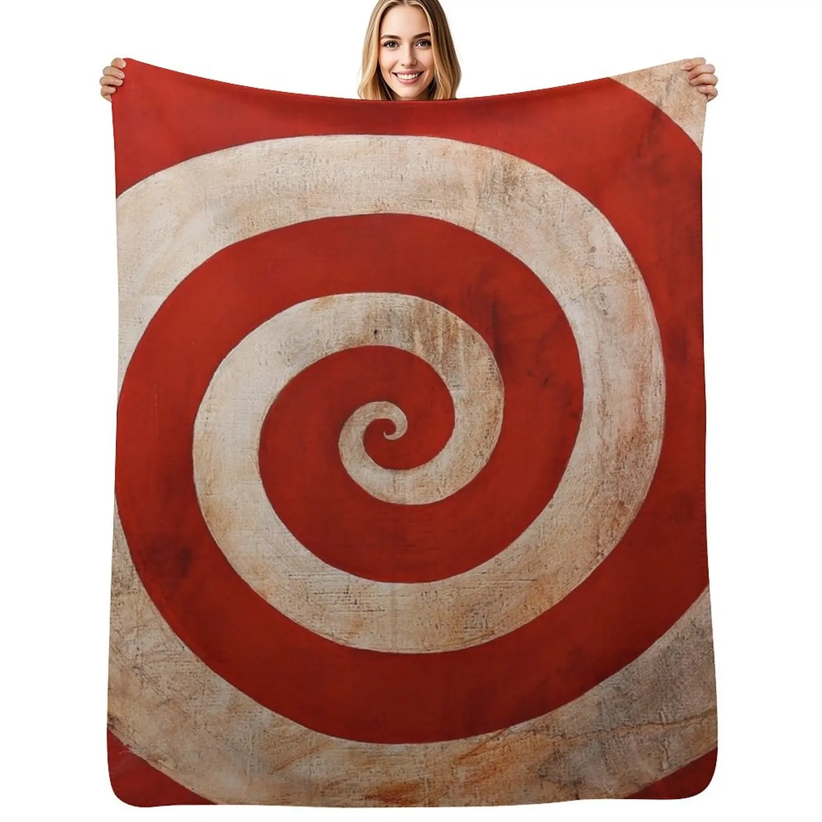 

Sideshow Carnival Spiral Throw Blanket Ultra Soft Flannel Fleece Blanket for All Seasons