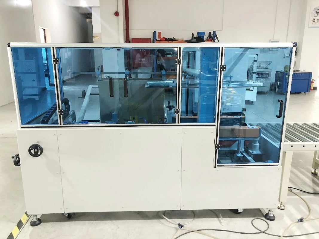 Food Beverage Factory Automatic Carton Erecting Machine Unpacking Bottom for Packaging Equipment Custom
