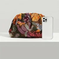 Fashionable and versatile, charming party bag, elegant, temperament, luxury casual Tatar style with random print clutch bag - Image 5