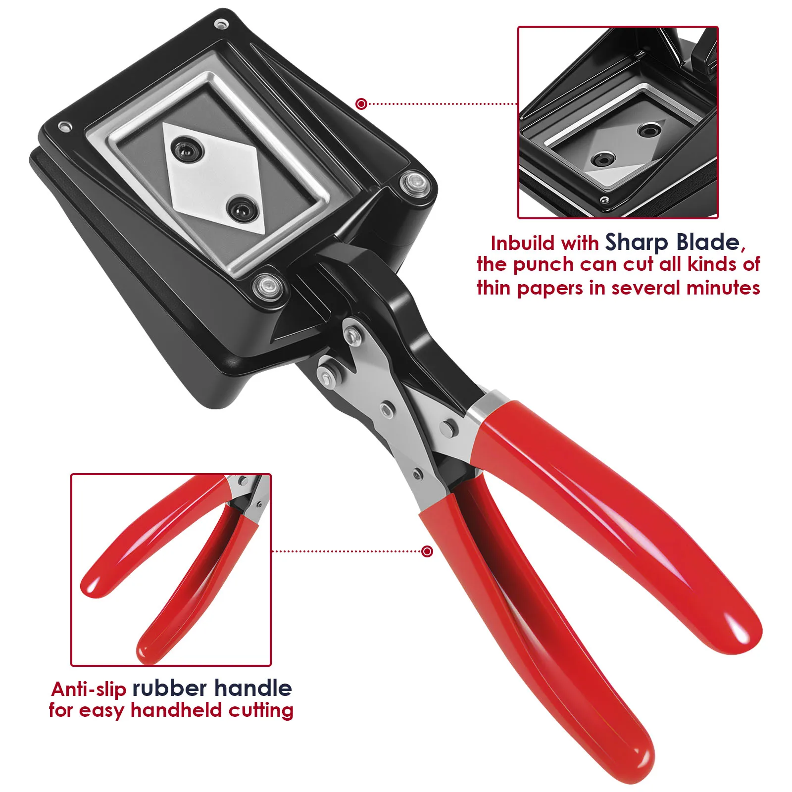 Handheld Passport Photo Cutter Mini Paper Cutting Pliers Portable Metal Licenses ID Cards Trimmer Picture Precise Cutting Tools
