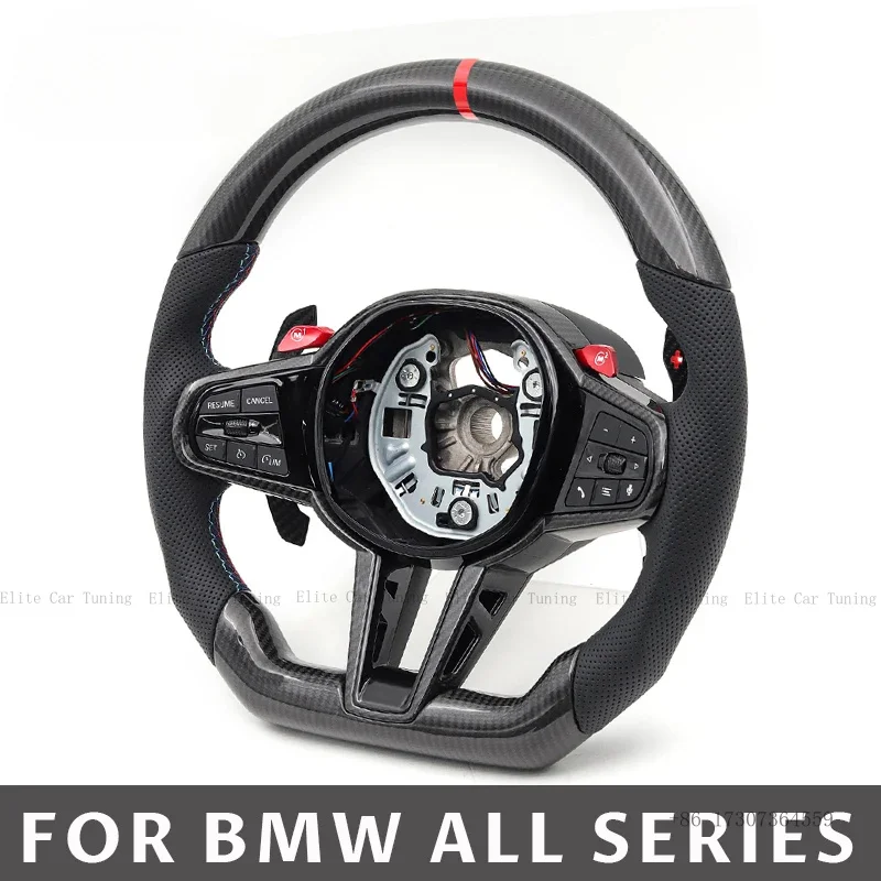 Car Carbon Fiber Steering Wheel For BMW F02 F07 F10 F11 F30 F40 F44 F92 F97 G01 G02 G05 G06 G20 G22 G26 G29 G30 G42 G80 G82 G87