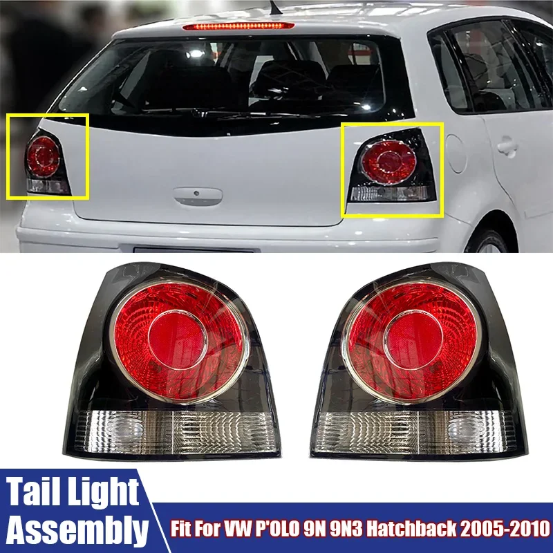 Zespół tylnej lampy, światło stopu w tylnym zderzaku, światło sygnałowe pasuje do Volkswagen P'OLO 9N 9N3 Hatchback 2005-2010 6Q6945095AB, 6Q6945096AB