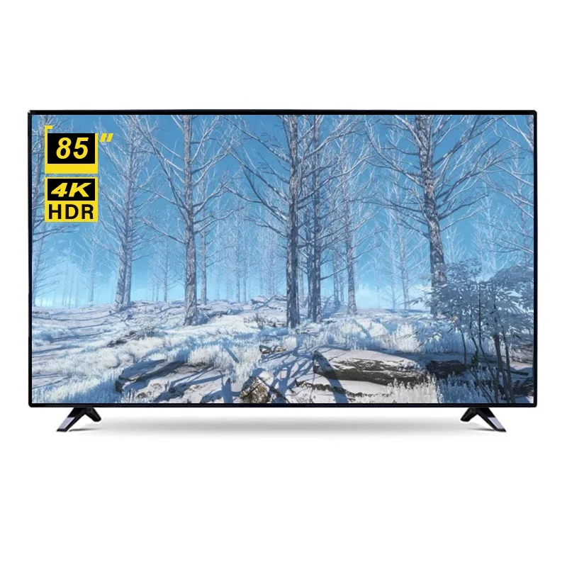 High end customized TV STLF ZJWHot-sale OEM 85 Inch Smart TV Ultra HD TV 85 90 100  Inches LED 4K Television with Large Screen F
