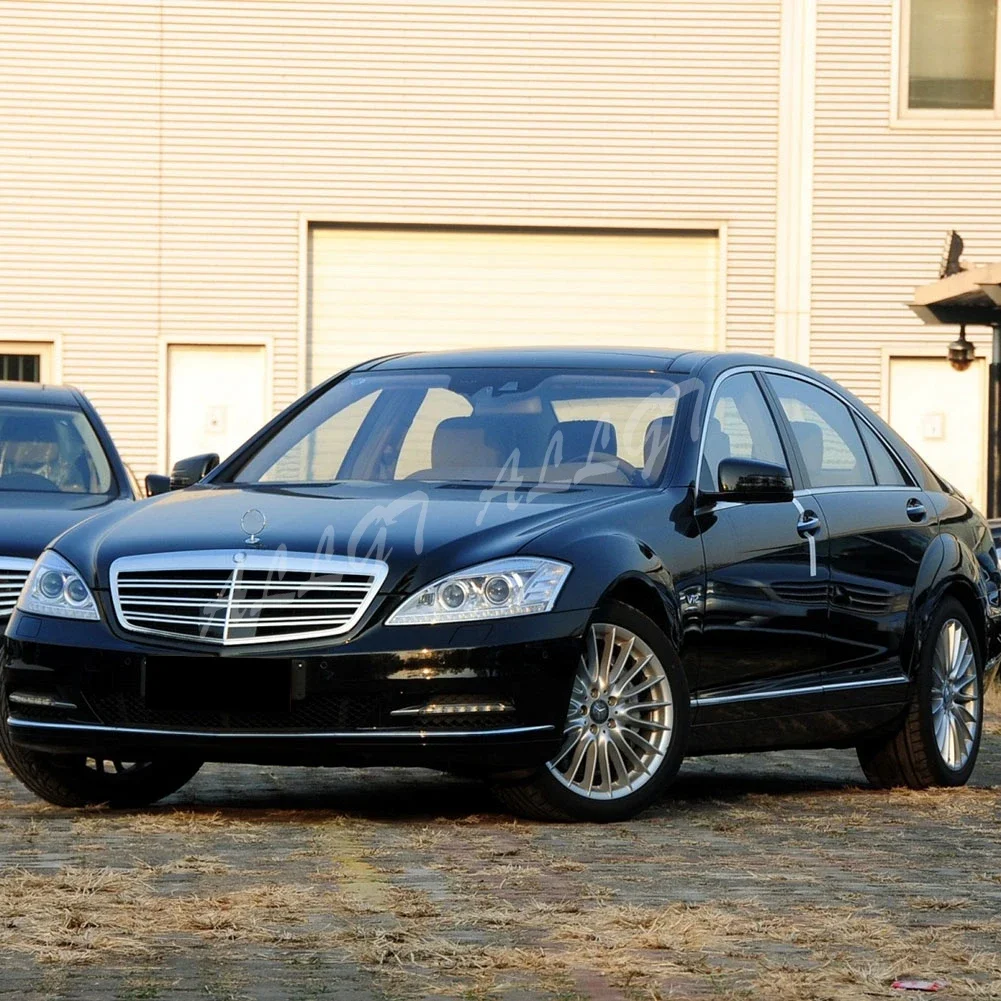 Dla Mercedes Benz W221 s-class S320 S350 S450 S500 S63 S65 cztery drzwi 2009-2013 przedni wyścigi środkowy Grill Facelift zderzak Grill