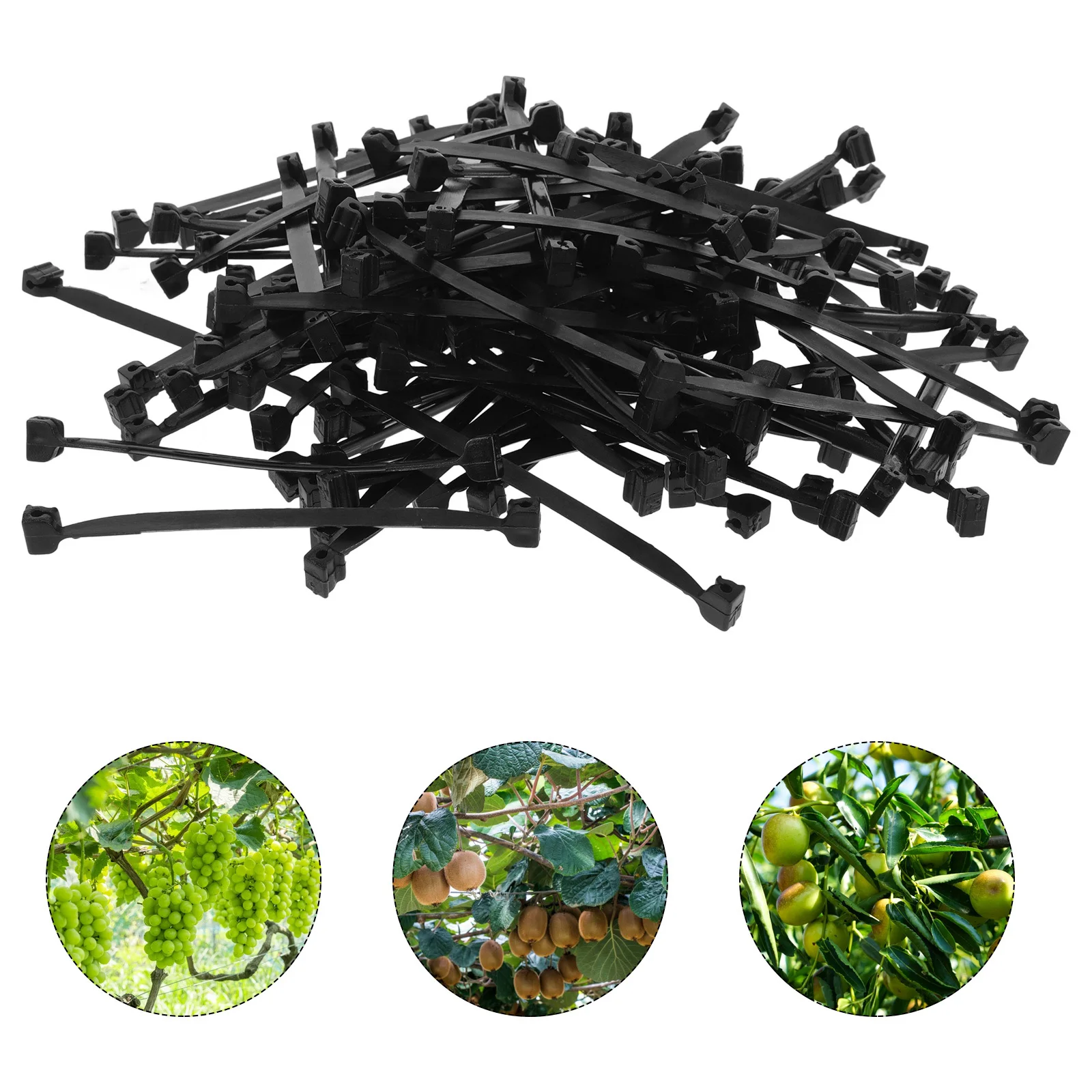 1 Bag Of Plant For Garden Support Durable Plastic Stem Clips Grape Vines Vegetable Climbing Plants Reusable Vine Clamps Trellis
