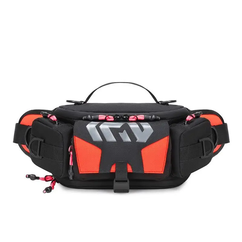 Motorcycle Waist Bag Multifunctional Waterproof Riding Fanny Pack Large Capacity Motorbike Hip Belt Bag Outdoor Cycling Storage 3