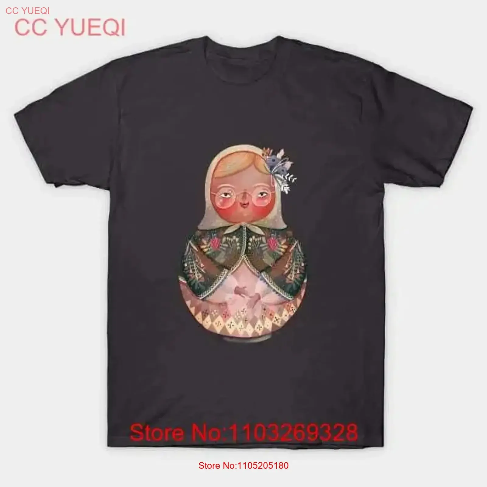 Matryoshka Made in Australia T Shirt S 5XL vintage Washed designer clothes Slightly Stretched Breathable Top For Everyday Wear