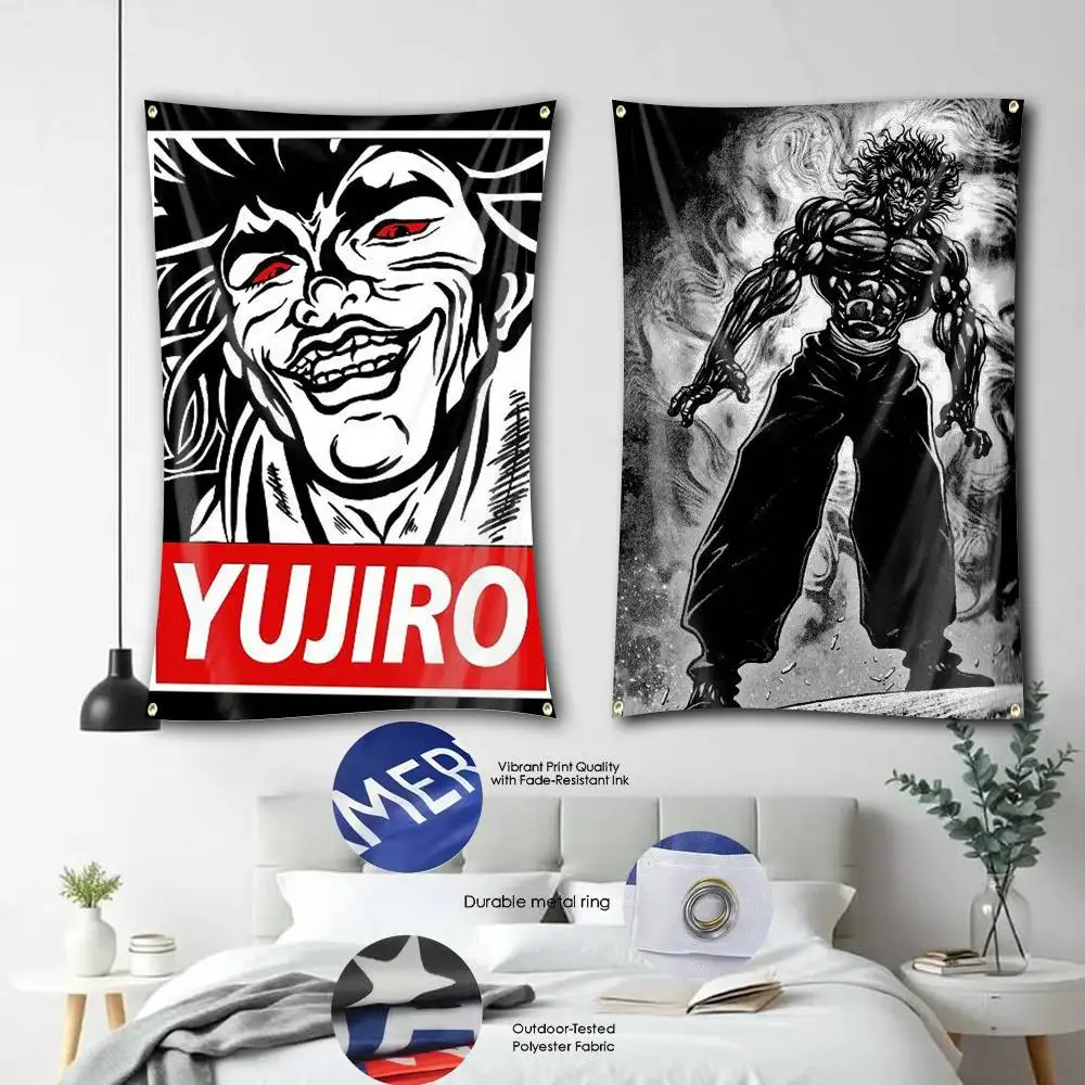 

Y-Yujiroo-o IS Coming Flag Tapestry Banner for Bedroom Living Room Outdoor Camping Custom Supported