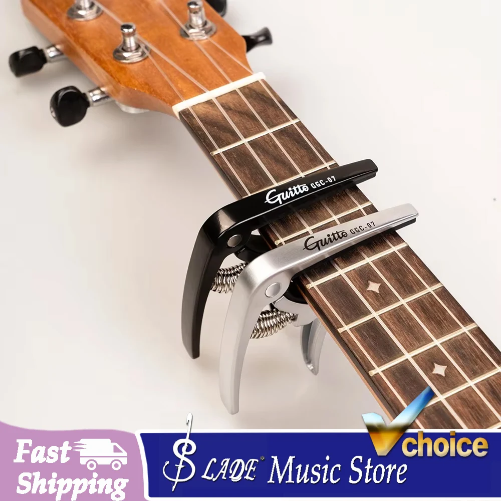 GGC-07 Guitar Capo Quick Zinc Alloy Ukelele Capo Change 4 Strings Hawaii Guitar Ukelele Capos Guitar Parts & Accessories
