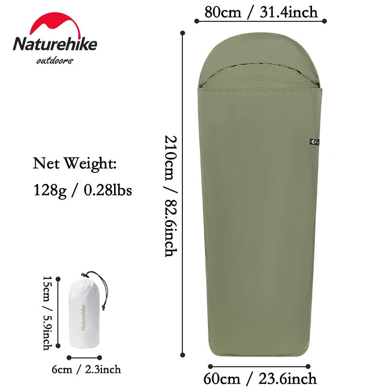 Naturehike Sleeping Bag Liner Camping Sheet Lightweight Portable Summer Sleeping Bags Outdoor Travel Hiking Camping Sleeping Bag