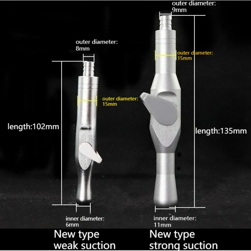 

5PCS Dental Strong Weak Suction Handle Aluminum Universal Valves For Dental Chair Accessories