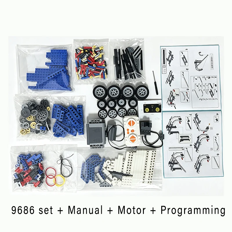Educational STEM Building Blocks Set with Multi-Technology Programming Power Function for Kids - Technical Parts Learning Toy