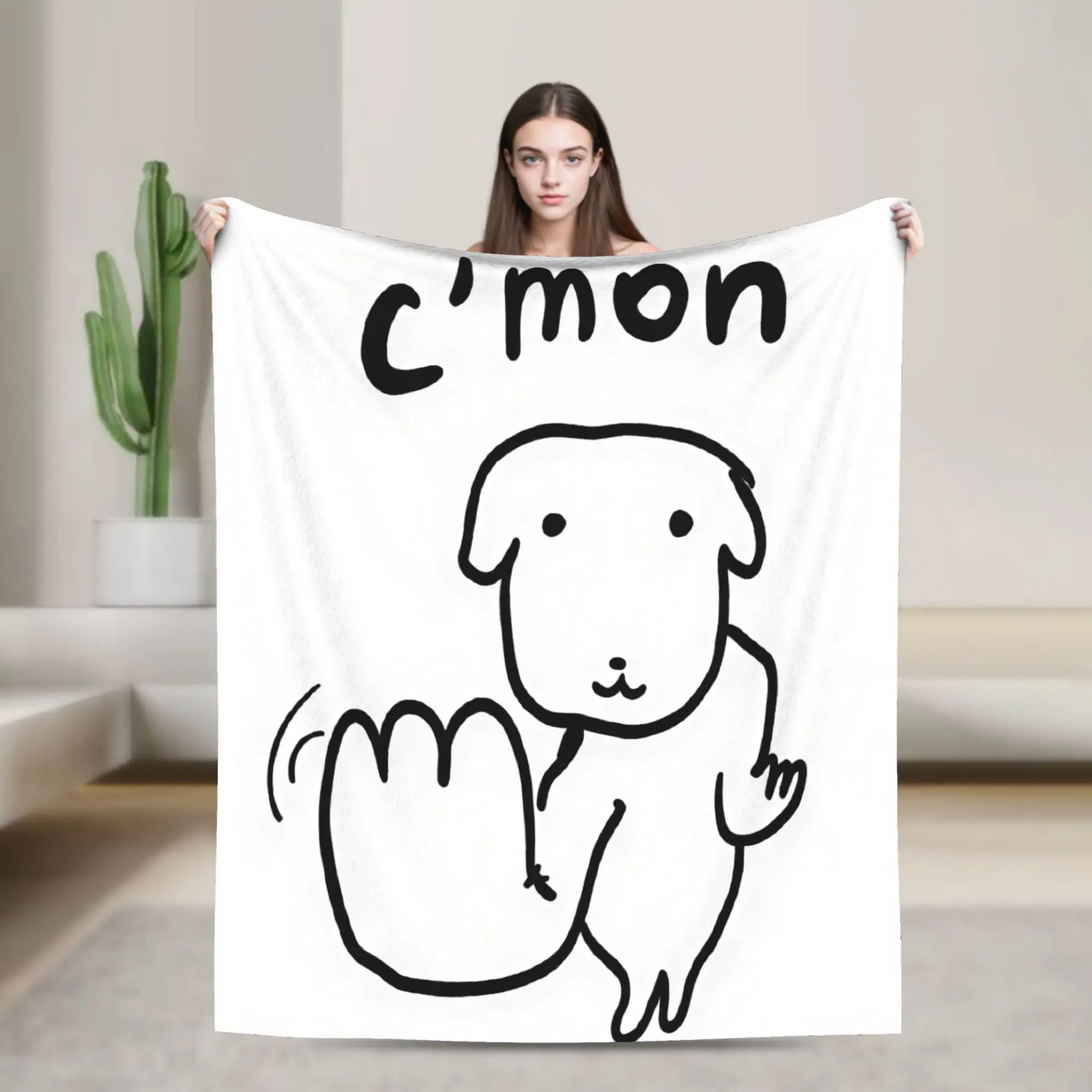Cute GANADI  Blanket  Super Warm Aesthetic Plush Throw Blanket For Couch Bed Travel Flannel Bedspread Bed Cover