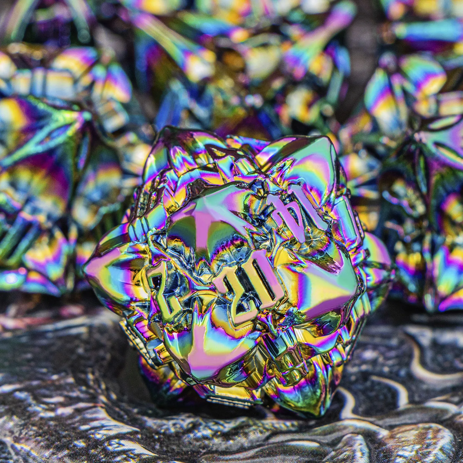 

Набор металлических кубиков DND: цветные многогранные кубики с драконами и листьями для D&D, D20, D12, D10, D8, D6, D4 для ролевых игр