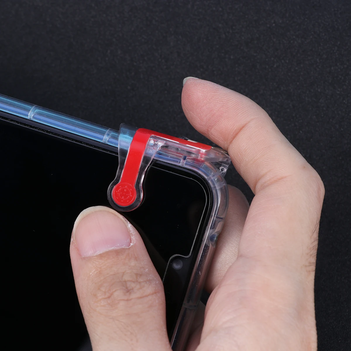 

1Pair Mobile Game Controller Buttons Transparent Stable Fixed Trigger Phone Fire Buttons Shooting Aim Key Mobile Game Aim Key