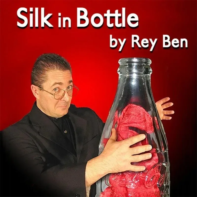 Stage Magic Magia Silk in Bottle By Rey Ben Close Up Magic Trick Magicians Prop Accessory Illusion Stage Magic Professional