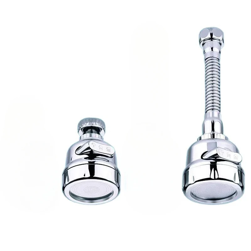 

Kitchen Sink Faucet With Pressure Boost Three Speed Anti Splash Water Device Universal Extension Sprayer Chrome