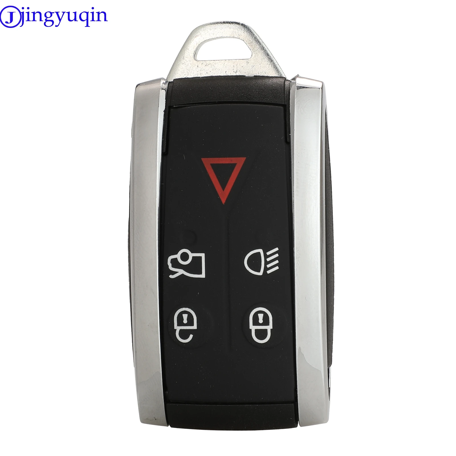 jingyuqin 5 Buttons Remote Key Case Cover For Jaguar X XF XK XKR New Smart Prox Key Fob Shell Case Housing + Blade