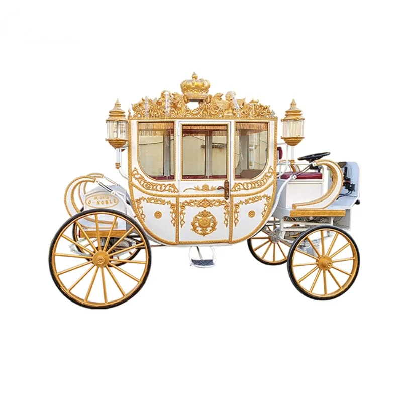 Luxury Electric Carriage/Royal Electric Wedding Decoration in Special Transportation/High quality Horse Carriage for Sale