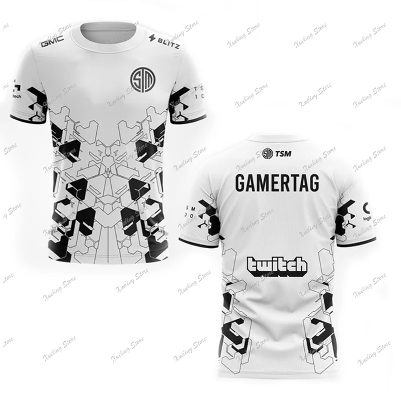 2024 Latest Personalized TSM Fan T-shirt for Men\'s Team Breathable LOL Short sleeved T-shirt for Esports Games Fashion Breathabl