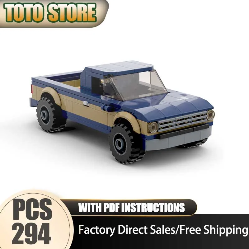 

Модульный конструктор Urban Car Model Moc: Грузовик F-150 1994 года, технологичные кирпичики для самостоятельной сборки, праздничная игрушка
