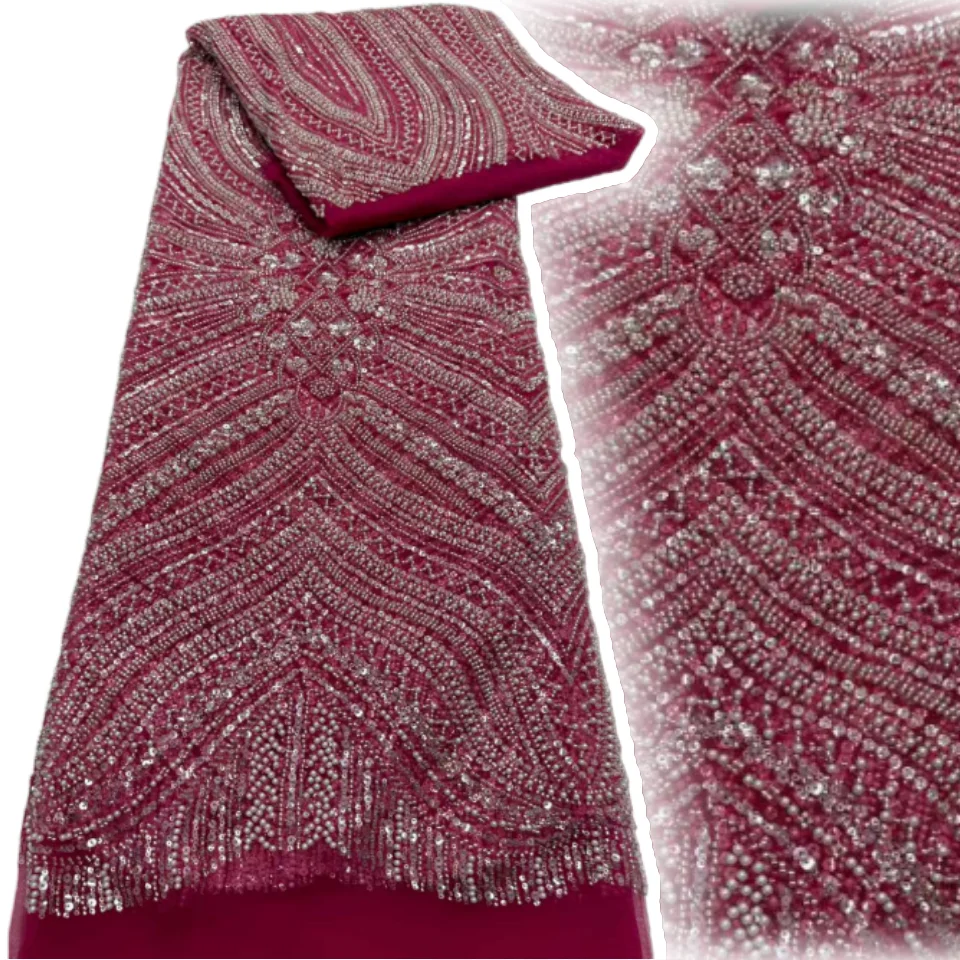 

Вечеринка сезон, африканские блестки, бусины, тюль, кружевная ткань, 5 ярдов, высокое качество, французская сетка для вышивки, кружево для шитья свадьбы, SZ1717