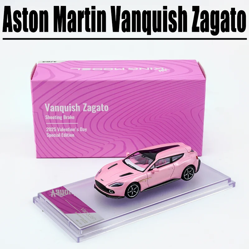 

KING MODEL 1/64 Aston Martin Zagato Shooting Brake Valentine's Day Alloy Toy Motor Vehicle Diecast Metal Model Gifts