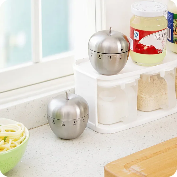 Kitchen Timer Cooking Timer Alarm 60 Minutes Lovely Kitchen Tools Cute Kitchen Gadgets Timer Mechanical Egg and Apple