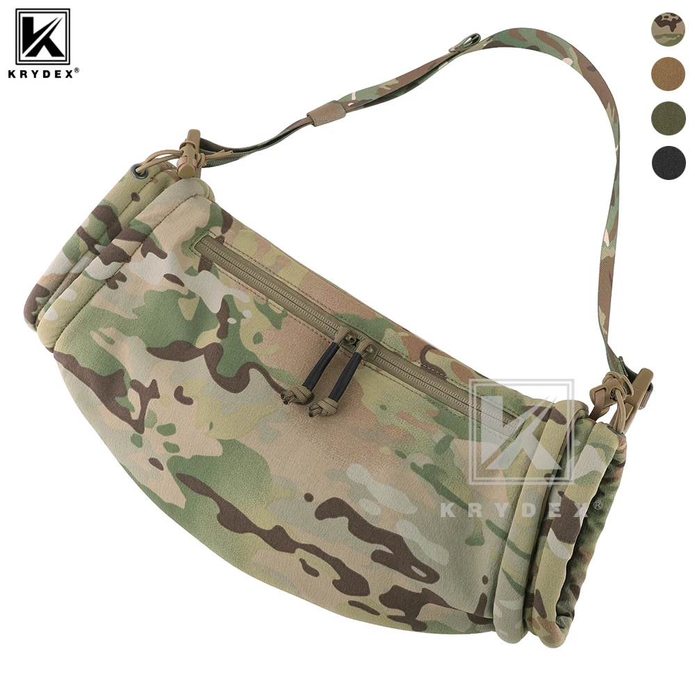 KRYDEX Scaldamani Manicotto Resistente all'acqua Appendiabiti Vita Scaldamani Goccia Pouch per Caccia invernale all'aperto Campo Sopravvivenza Campeggio Escursionismo