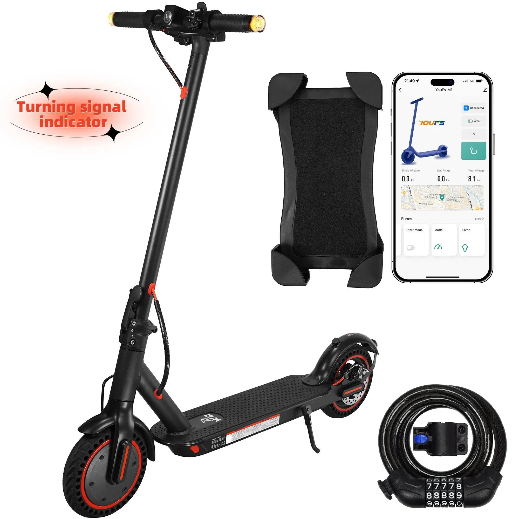 Stlf wjw cjm melhor preço e armazém da ue 350w 36v 10.4ah 30 km/h novo com luzes de sinalização scooters elétricos adultos
