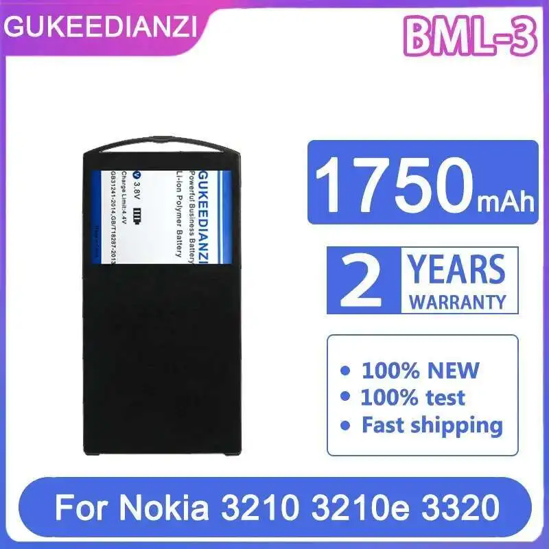 

Long Lasting Bml-3 1750Mah For Nokia 3210 3210E 3320 Mobile Phone Battery