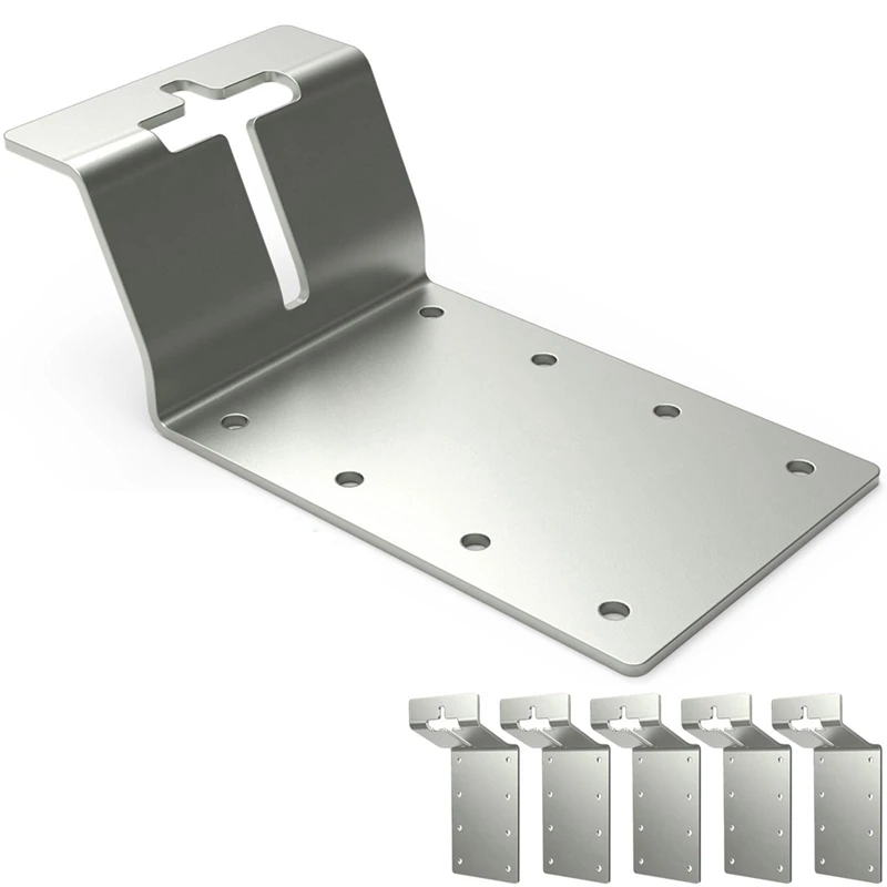 T-Post Bracket 3Inch (Vertical) T Post Mounting Bracket For Signs, Plywood Install 12 Pack