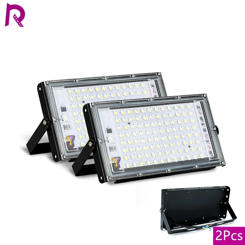 

2pcs/lot Led Floodlight 50W 100W AC 110V 220V Outdoor Flood Light Spotlight LED Street Lamp Projector Exterior IP65 Waterproof