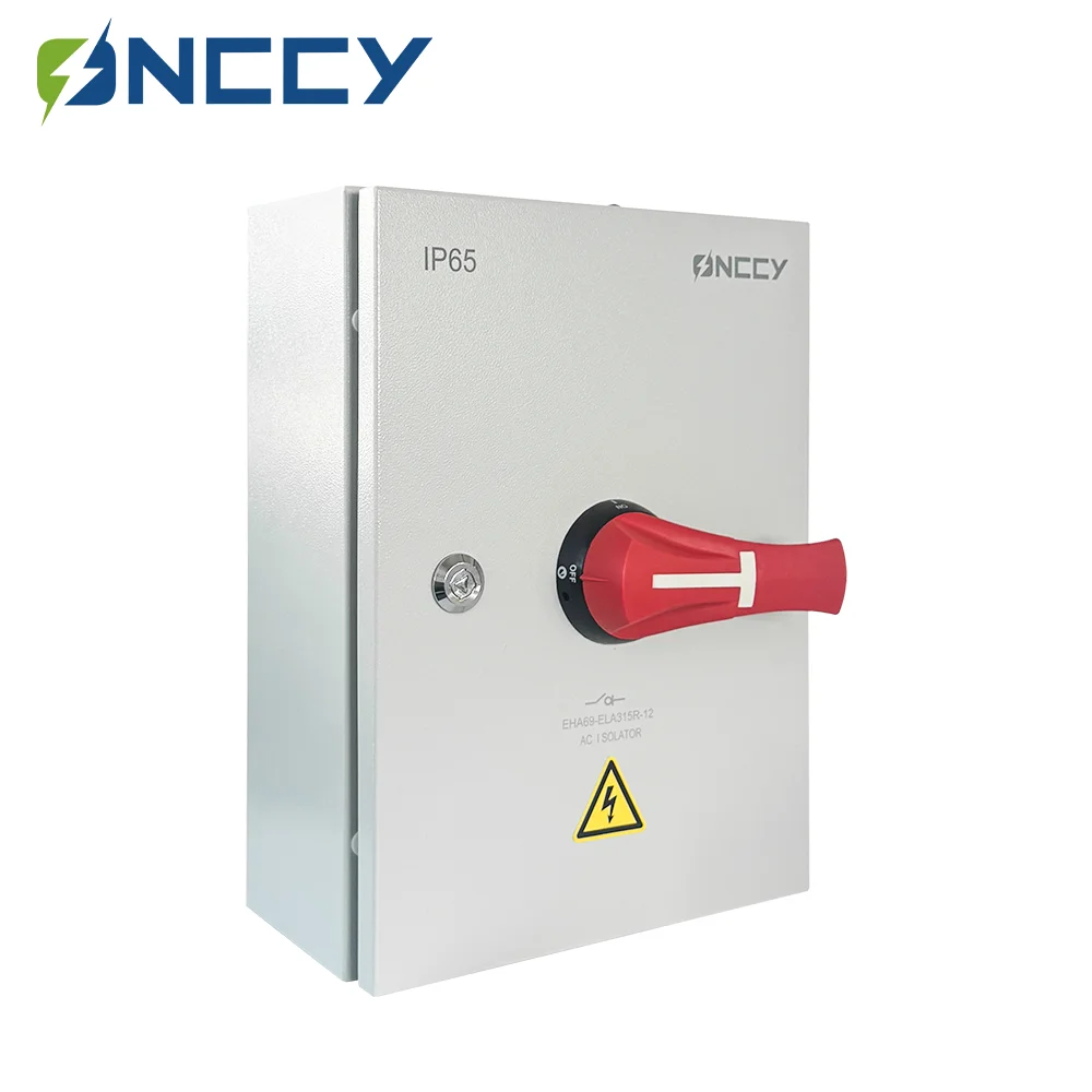 

ONCCY AC Isolator Switch 160A 250A 315A 400A, 3P 4P AC Disconnector, 690VAC Isolator Switch With lock, IP65 protection
