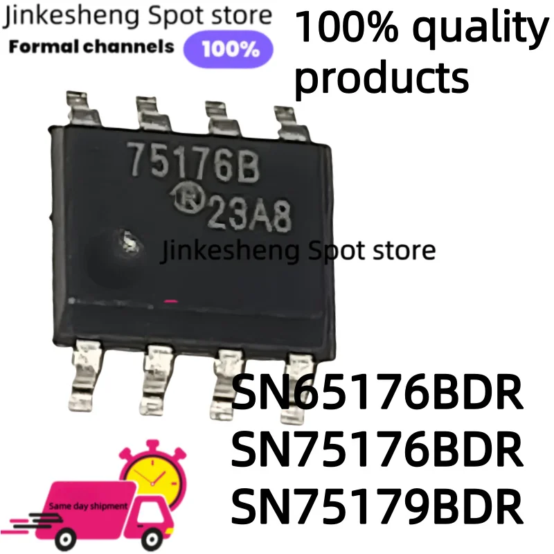 10pcs Original SOP-8 Controller SN65176BDR, SN75176BDR, SN75179BDR, 65176B, 75176B, 75179B, new