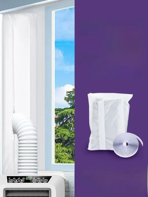 

Portable Air Conditioner Window Sealing Cloth Soft Barrier Inner Pull Outer Pu Windproof Curtain Home Dustproof Accories