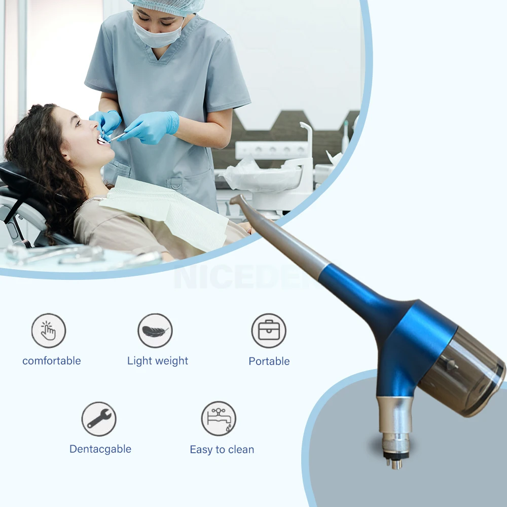 Dental Air Prophy Unit jet Teeth Polishing Whitening Sandblasting gun Airflow