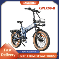 SAMEBIKE XWLX09-II Mountain Electric Bike, 1000W Motor, 48V 15Ah Battery, 20*4-inch Fat Tire Ebike 45km/h Max Speed, Disc Brakes