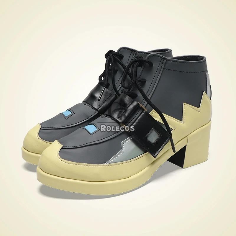 Rolecos Zenless Zone Zero Harumasa Cosplay Schoenen Harumasa Hoge Hak PU Leer Halloween Kerst Dames Heren Schoenen