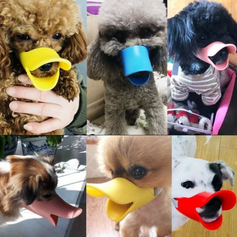 New Dog Muzzle Silicone Duck Muzzle Mask for Pet Dogs Anti Bite Stop Barking Small Large Dog Mouth Muzzles Pet Dog Accessories