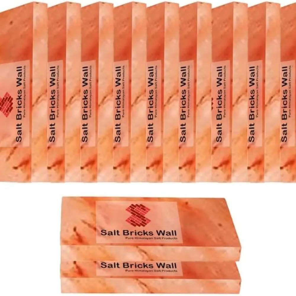 

Натуральные гималайские розовые соляные плиты, 8x4x0,75 дюймов, набор из 75 штук для спа, сауны и домашнего использования.