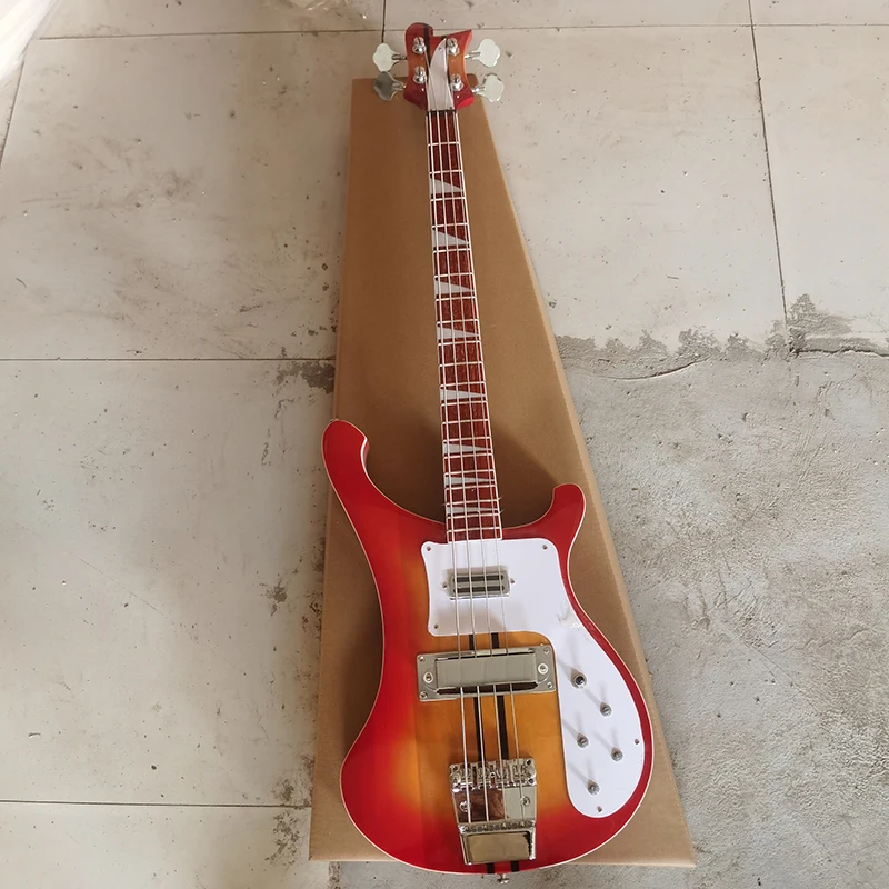 High quality Ri ckenbaker multi-color full body BASS in stock, five piece neck piercing piano body, fast delivery