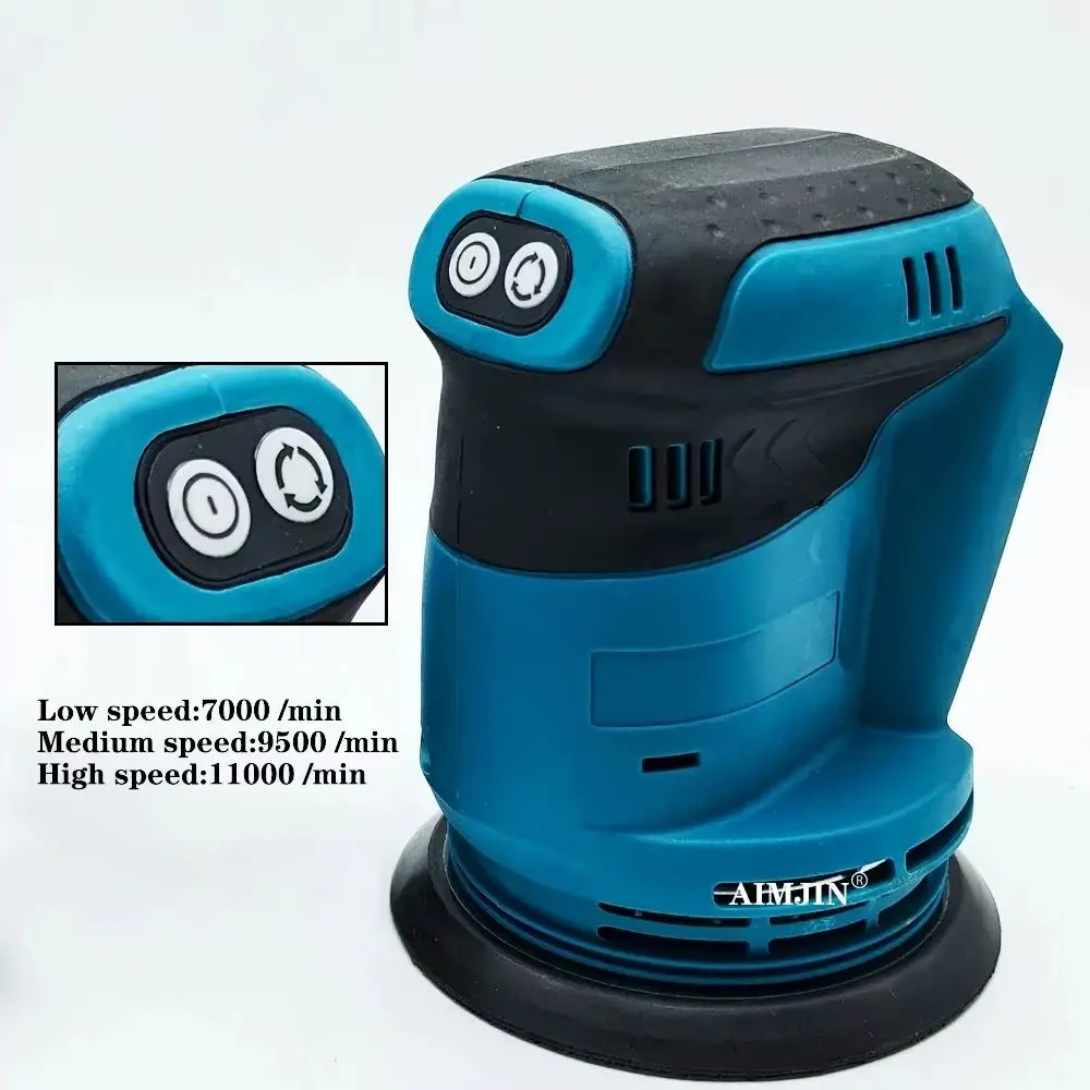 AIMJIN DBO180 18V Cordless Woodworking Sanding Putty Polishing Bare tools Brushless Rechargeable Disc Random Orbital Sander