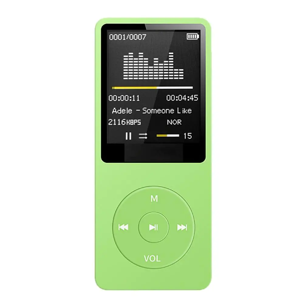 Mini Mp3 Player Mp4 E-book Recording Pen Fm Radio Multi-functional Electronic Memory Card Speaker With Charging Line Headphones